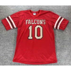 VTG 70s 80s Atlanta Falcons#10 Rawlings NFL Jersey Made USA Large Bartkowski Era